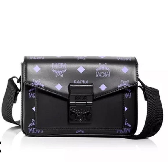 NEW‼️ MCM LOGO MONOGRAM CROSSBODY BAG UNISEX - Picture 1 of 9